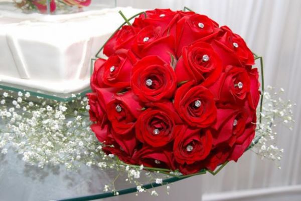 Buque de Noiva Rosas Carola